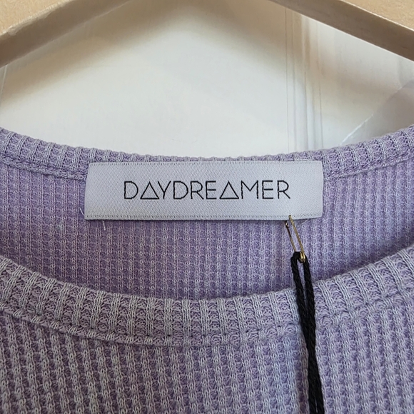 Daydreamer Rebel Girl Cold Shoulder Crop Top Lilac Haze Mineral Size XS - Picture 7 of 12